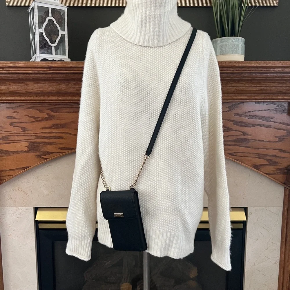 Kate Spade Black with Gold‎ Chain North South Flap Phone Crossbody Bag